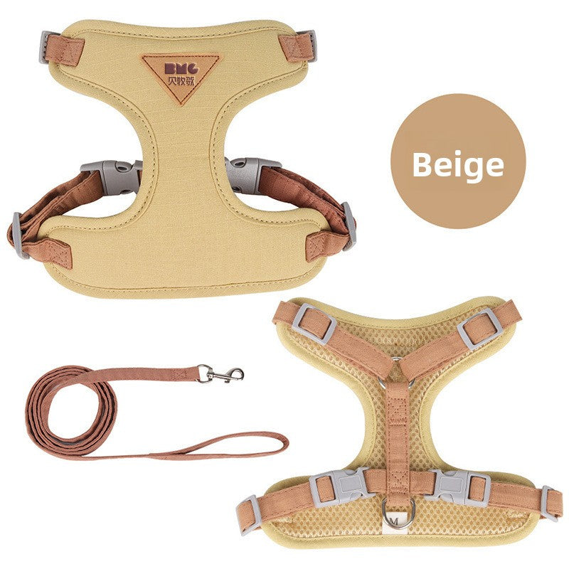 Adjustable Pet Harness Vest with Leash for Cats and Small Dogs