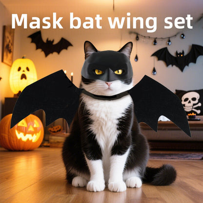 Batman Pet Costume Mask and Cape Set for Cats