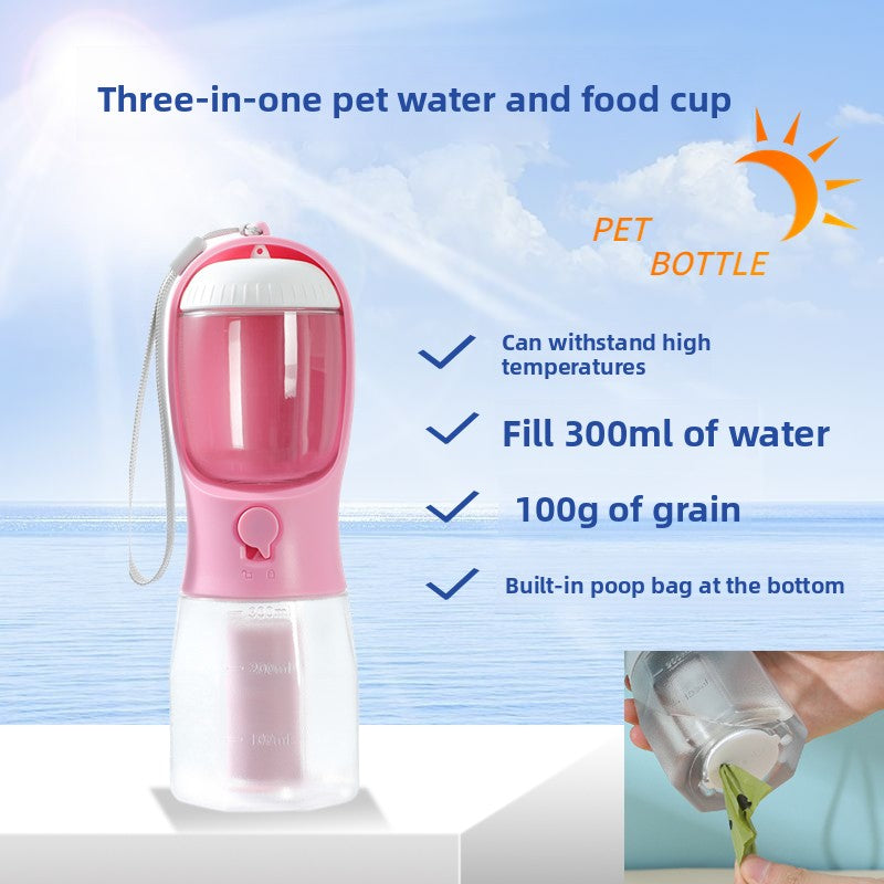 Portable Pet Water and Food Dispenser