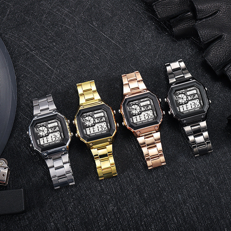 LED Luminous Square Electronic Watch