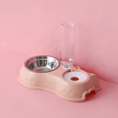 Automatic Pet Food and Water Dispenser Bowl