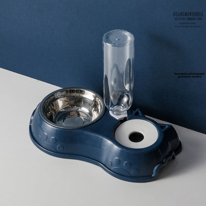 Automatic Pet Food and Water Dispenser Bowl