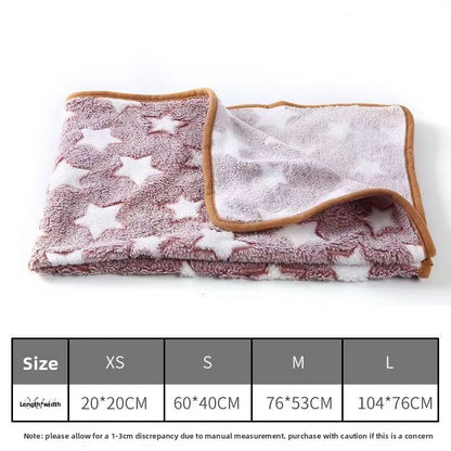 Manufacturer's Ready-Made Cat and Dog Mats, Blankets, Flannel Blankets, Four-Season Blankets, Pet Comfort and Warmth, Autumn and Winter Coral Velvet