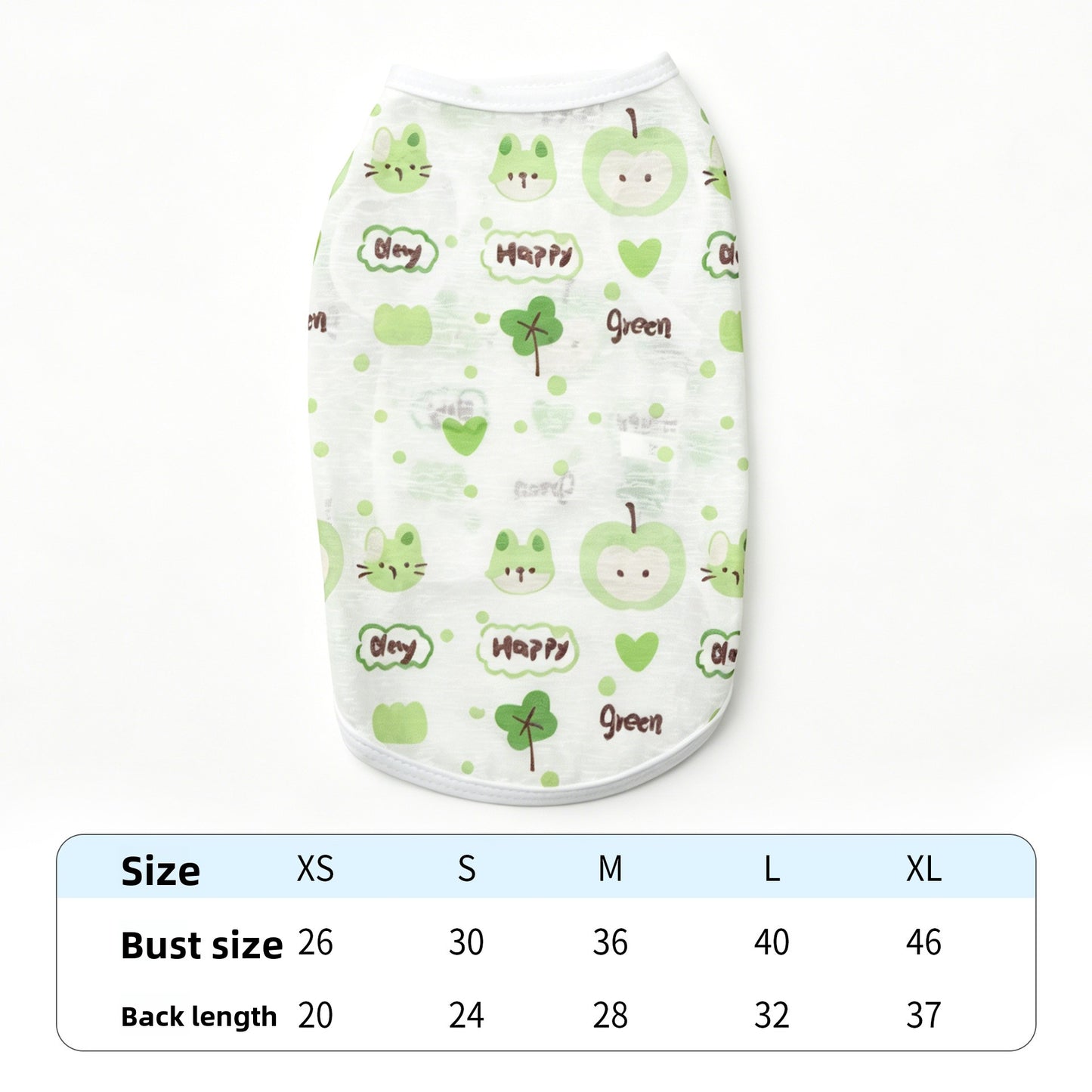 Floral Pet Shirt for Cats and Small Dogs