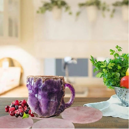 Crystal Coffee Mugs Imitation Mineral Crystal Coffee Resin Cup