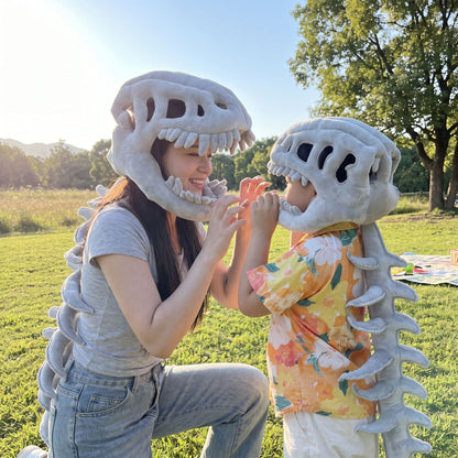Dinosaur skeleton plush cap funny costume gift