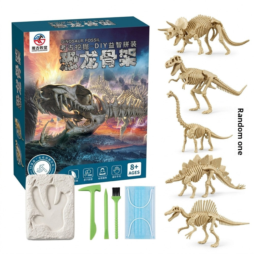 Children Archaeological Digging Dinosaur Egg