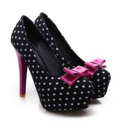 Bowknot High Heel Women Shoes