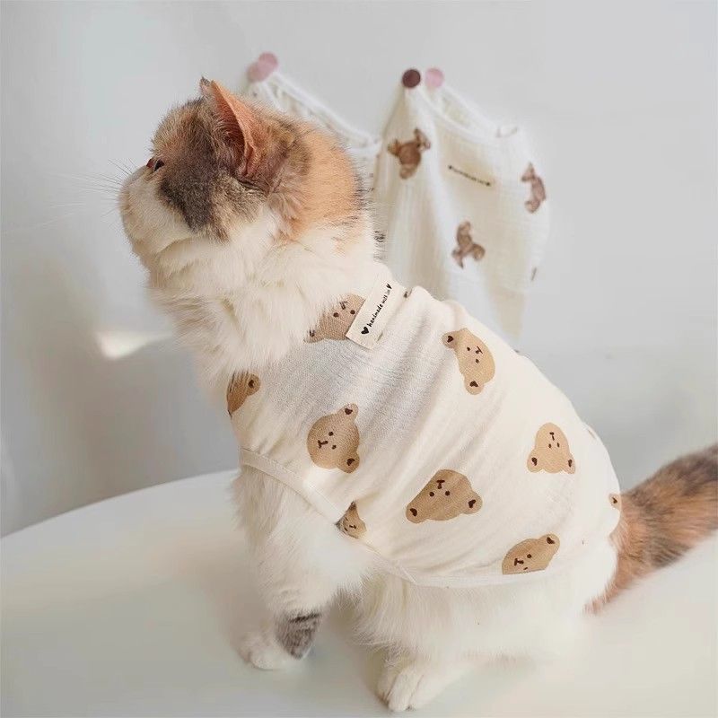 Floral Pet Shirt for Cats and Small Dogs
