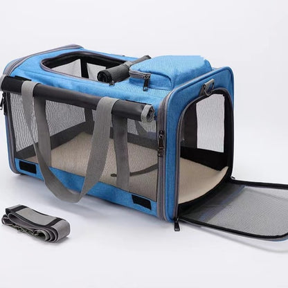 Large Capacity Foldable Pet Carrier Bag for Cats