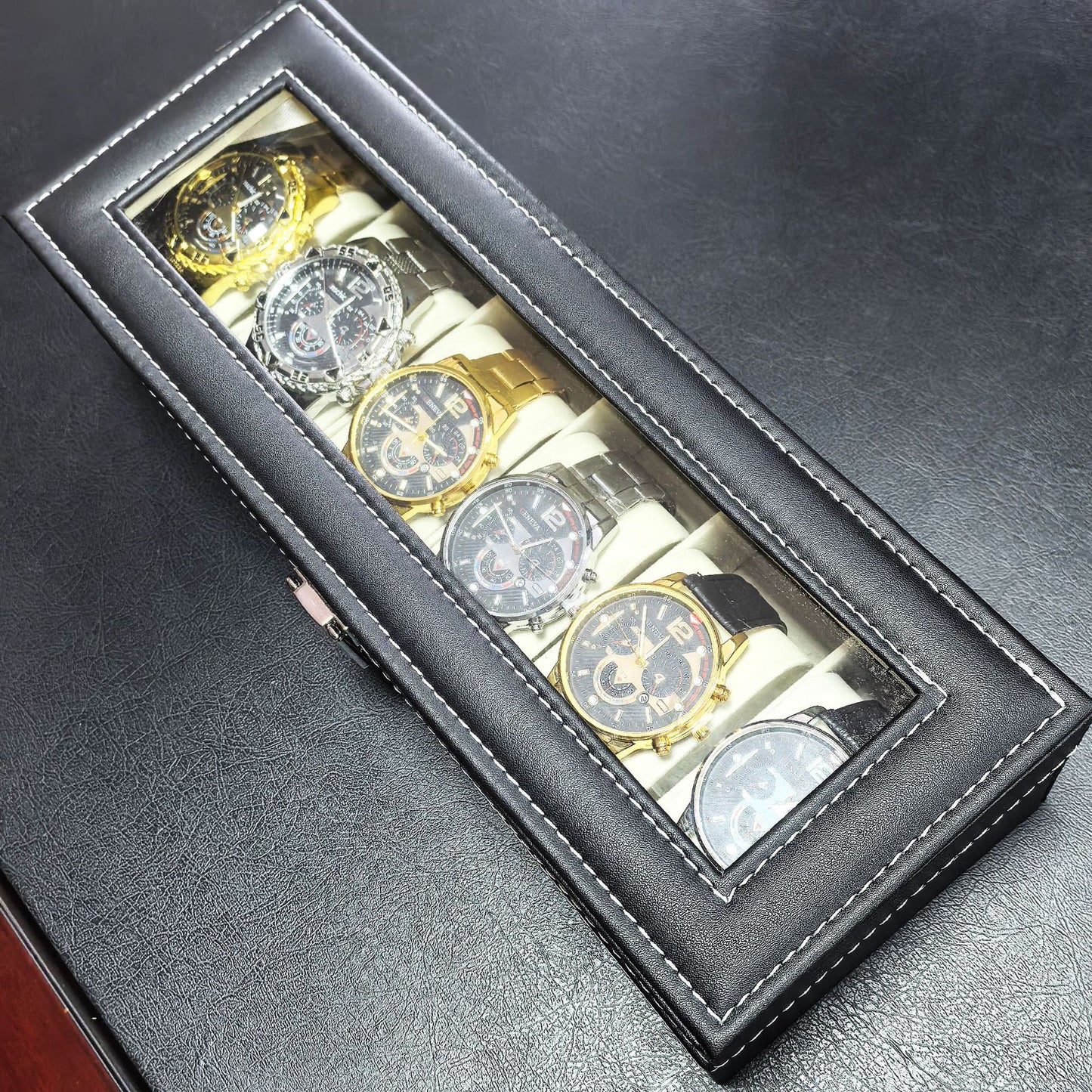 Mens Quartz Watch Set with Luminous Display
