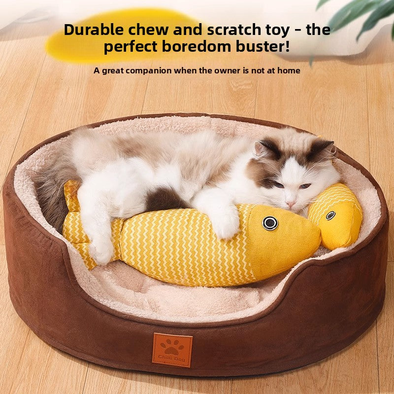Catnip Simulated Fish Toy for Cats