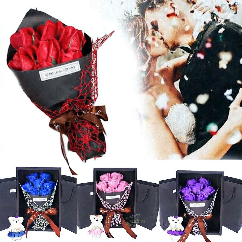 Scented Soap Rose Bouquet Gift Box