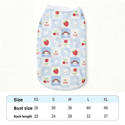 Floral Pet Shirt for Cats and Small Dogs