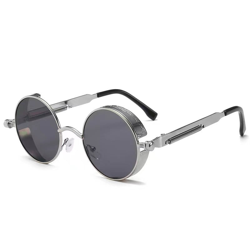 Retro Round Frame Sunglasses