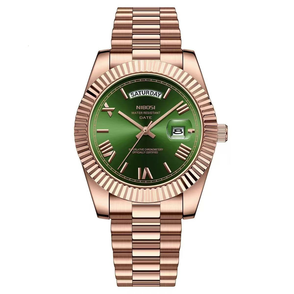 Classic Retro Calendar Watch