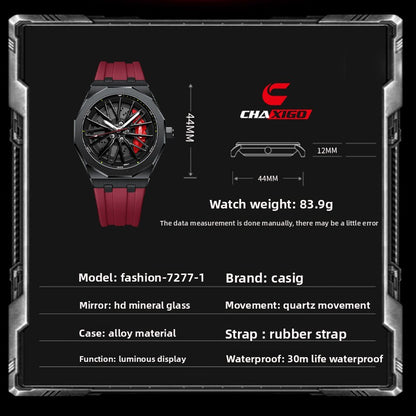 Mens Rotating Bezel Quartz Watch