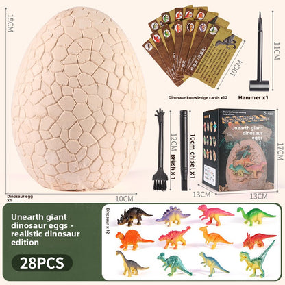 Children Archaeological Digging Dinosaur Egg