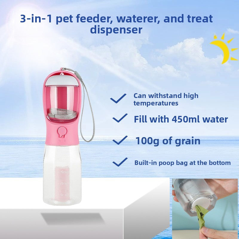 Portable Pet Water and Food Dispenser
