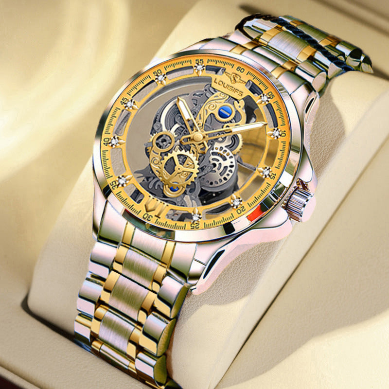 Double Sided Hollow Mechanical Style Watch