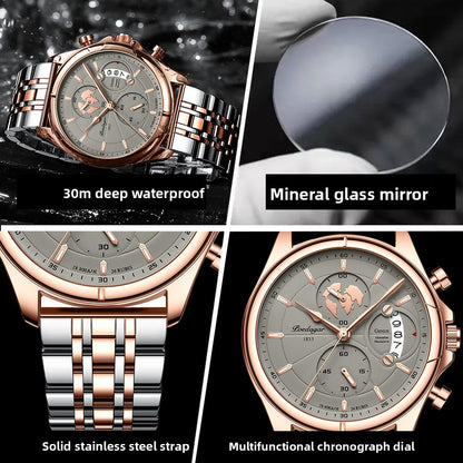 Multifunctional Waterproof Mens Sport Watch