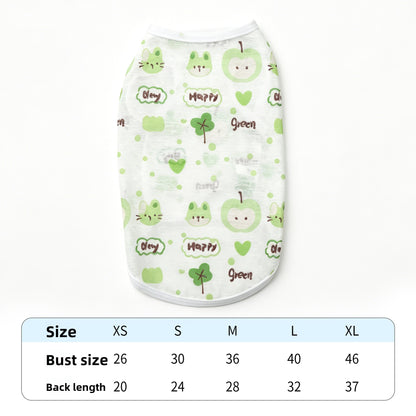 Floral Pet Shirt for Cats and Small Dogs
