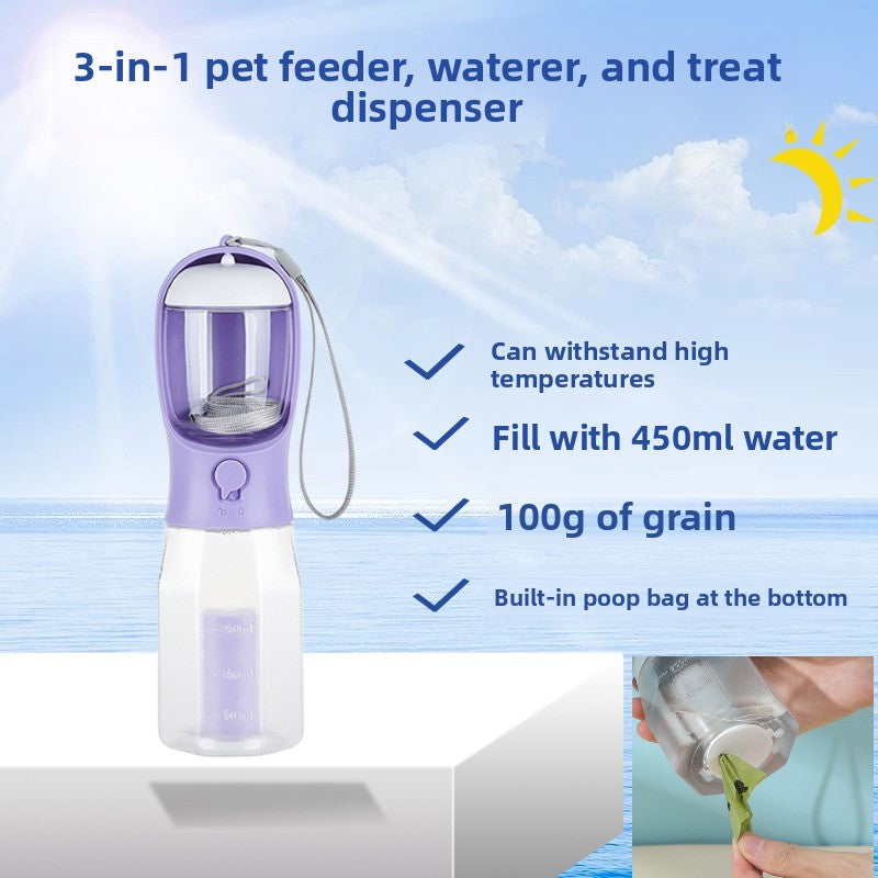 Portable Pet Water and Food Dispenser