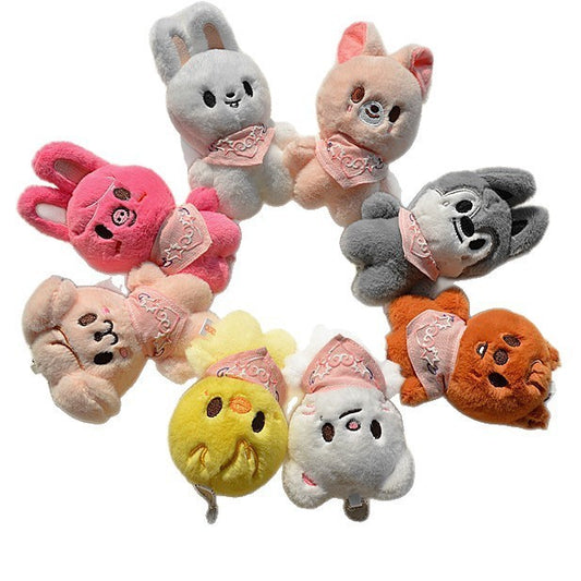 Toilet paper roll doll keychain