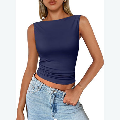 Women's Sleeveless Square Neck Camisole Top