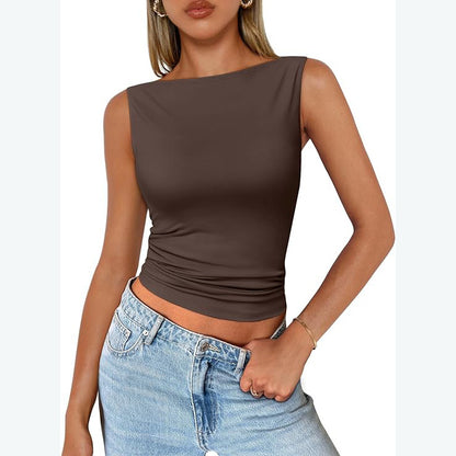 Women's Sleeveless Square Neck Camisole Top