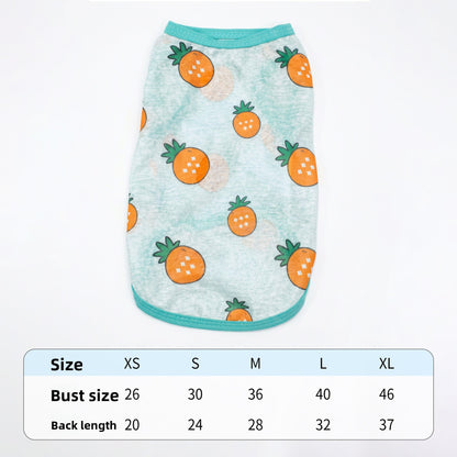 Floral Pet Shirt for Cats and Small Dogs