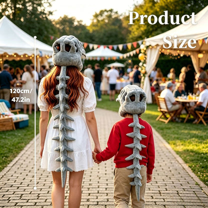 Dinosaur skeleton plush cap funny costume gift