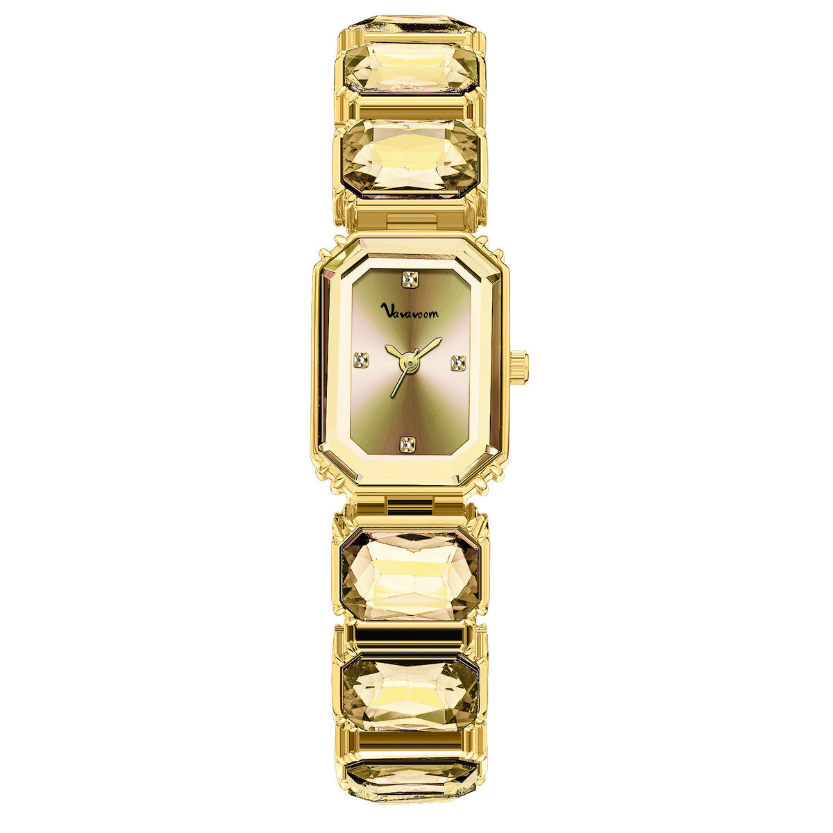 Women's Square Crystal Quartz Watch