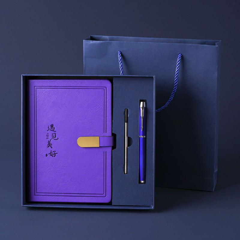 Custom Imitation Leather Notebook with Gift Box