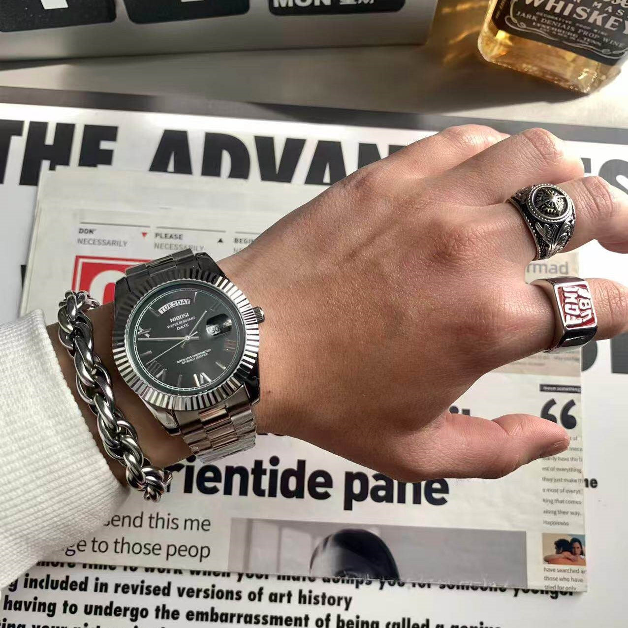 Classic Retro Calendar Watch