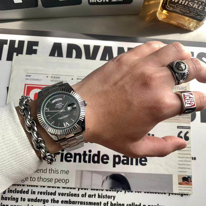 Classic Retro Calendar Watch