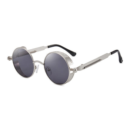 Retro Round Frame Sunglasses
