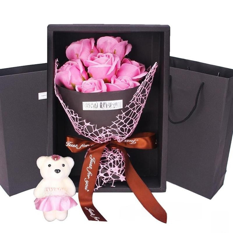 Scented Soap Rose Bouquet Gift Box