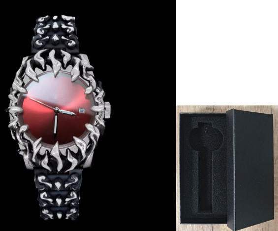 Men's Retro Y2K Claw Quartz Watch – Luminous Calendar Alloy Design