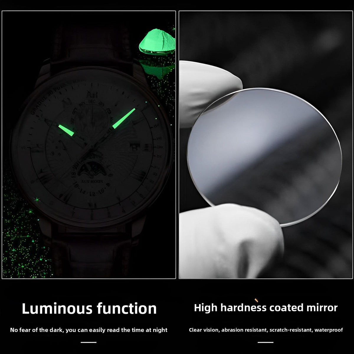 Men's Classic Calendar Quartz Watch – Luminous Dial
