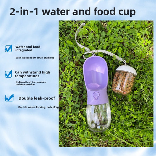 Portable Pet Water and Food Dispenser