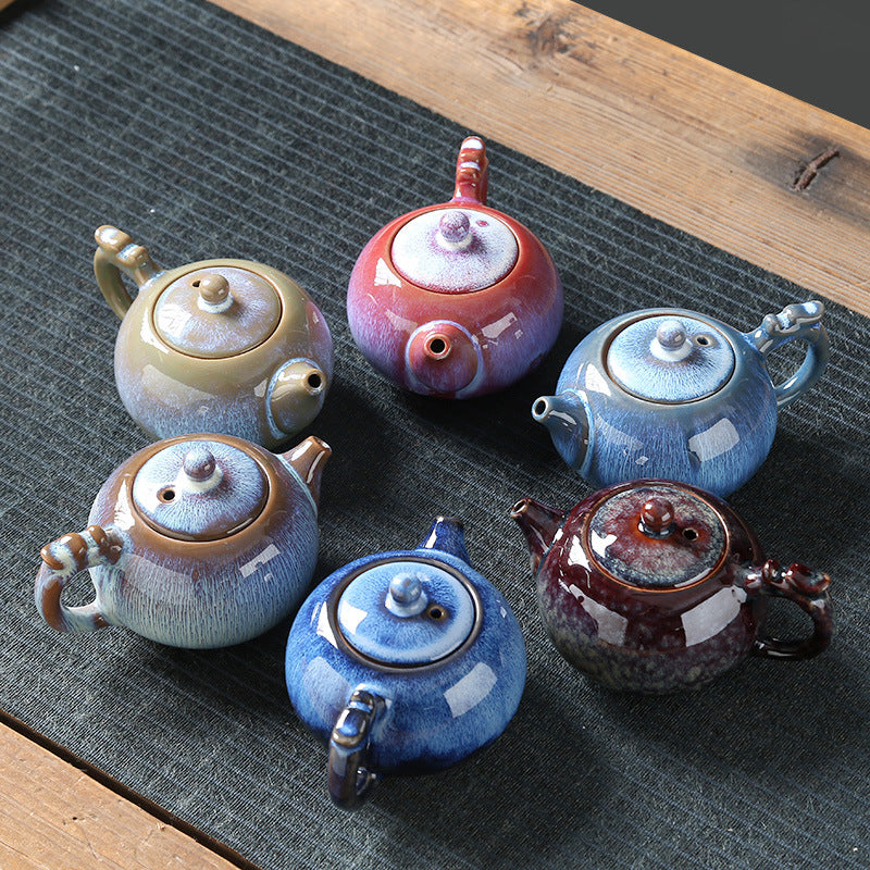 Ceramic Kung Fu Tea Pot with Tianmu Glaze
