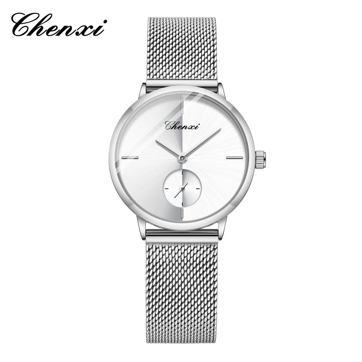 Couples Slim Stainless Steel Mesh Quartz Watch