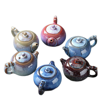 Ceramic Kung Fu Tea Pot with Tianmu Glaze