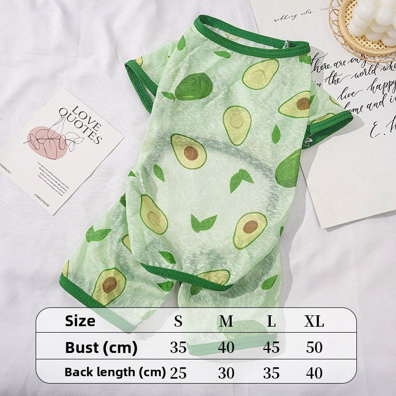 Floral Pet Shirt for Cats and Small Dogs