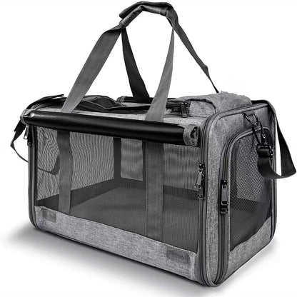 Large Capacity Foldable Pet Carrier Bag for Cats