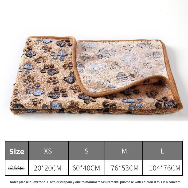 Manufacturer's Ready-Made Cat and Dog Mats, Blankets, Flannel Blankets, Four-Season Blankets, Pet Comfort and Warmth, Autumn and Winter Coral Velvet