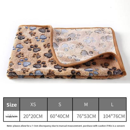 Manufacturer's Ready-Made Cat and Dog Mats, Blankets, Flannel Blankets, Four-Season Blankets, Pet Comfort and Warmth, Autumn and Winter Coral Velvet