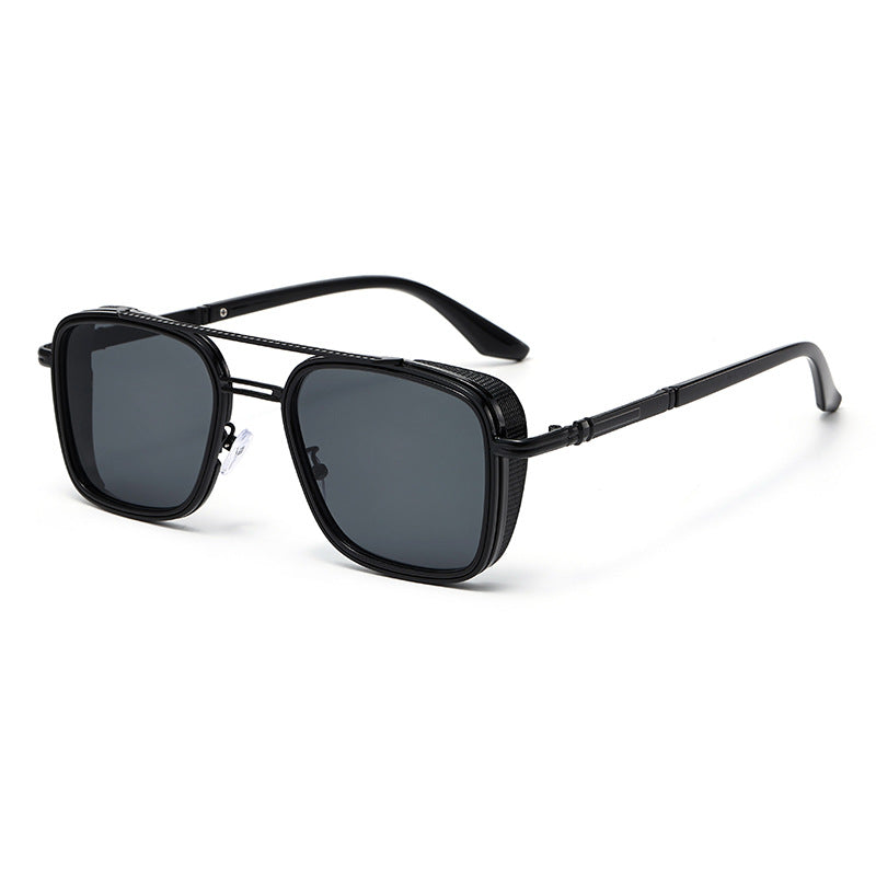 Geometric Metal Frame UV Protection Sunglasses