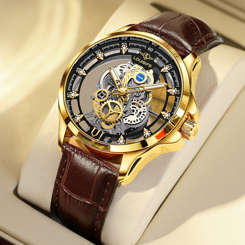 Double Sided Hollow Mechanical Style Watch